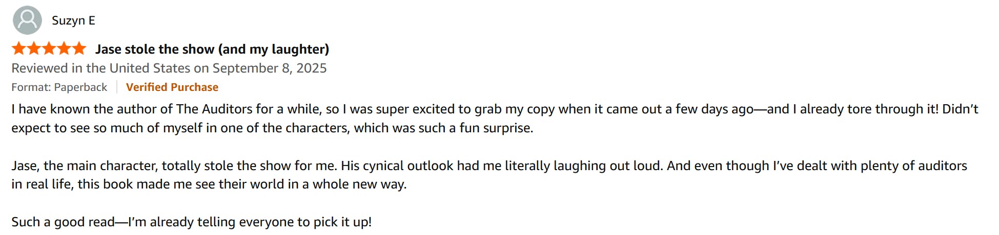 Review 9 for The Auditors